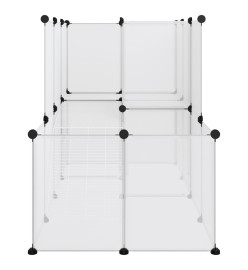 Cage pour petits animaux Transparent 142x74x93 cm PP et Acier