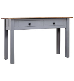 Table console Gris 110x40x72 cm Pin solide Gamme Panama