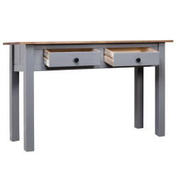 Table console Gris 110x40x72 cm Pin solide Gamme Panama