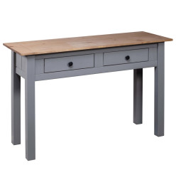 Table console Gris 110x40x72 cm Pin solide Gamme Panama