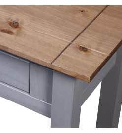 Table console Gris 110x40x72 cm Pin solide Gamme Panama