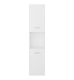 Armoire de salle de bain Blanc 30x30x130 cm Aggloméré