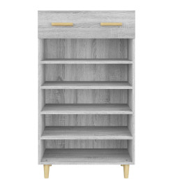 Armoire à chaussures Sonoma gris 60x35x105 cm Bois d'ingénierie