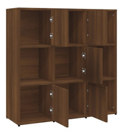 Bibliothèque Chêne marron 90x30x90 cm Bois d'ingénierie