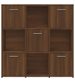 Bibliothèque Chêne marron 90x30x90 cm Bois d'ingénierie