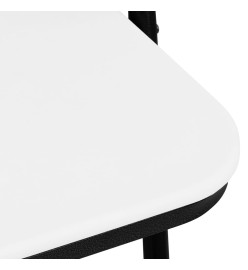 Chaises de jardin pliables 4 pcs PEHD Blanc