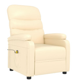 Fauteuil de massage Crème Similicuir