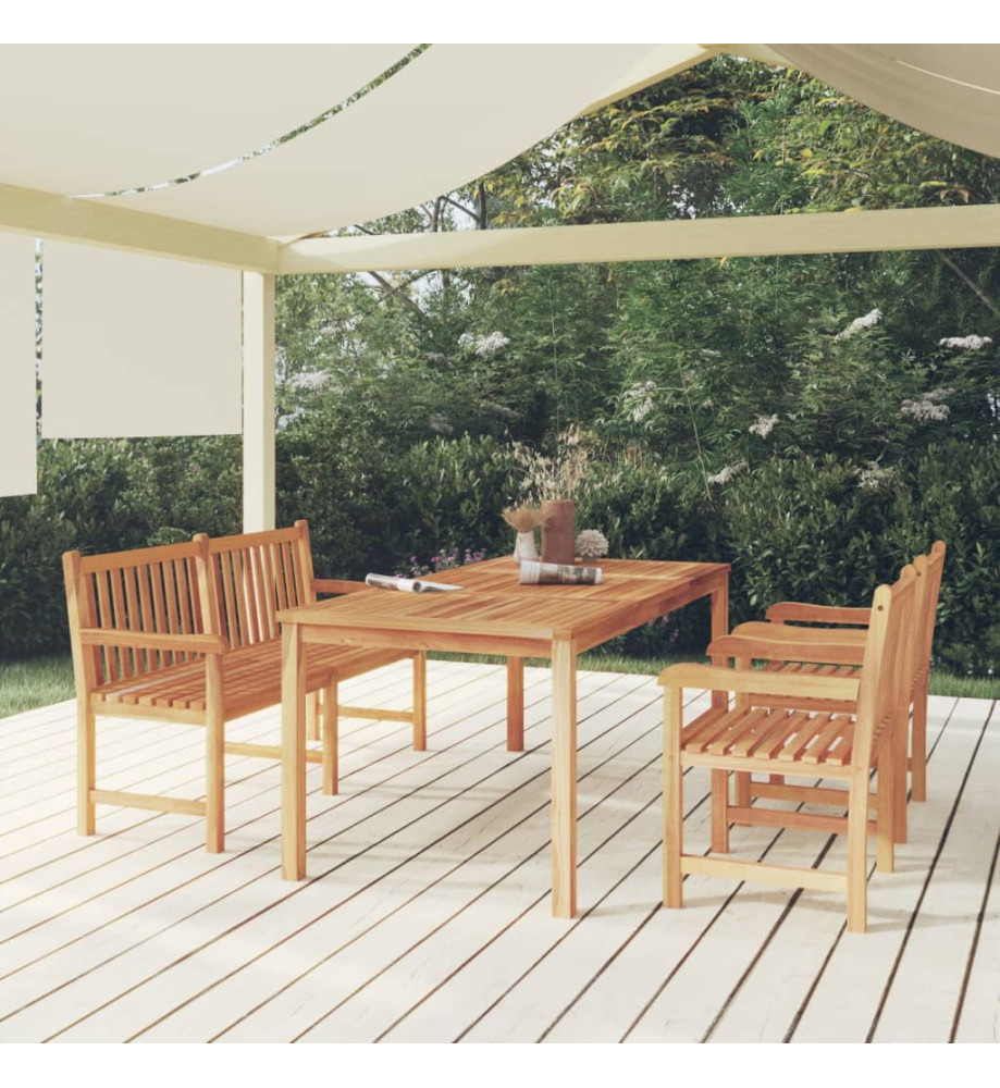 Ensemble à dîner de jardin 4 pcs Bois de teck massif Ensemble à dîner de jardin 4 pcs Bois de teck massif