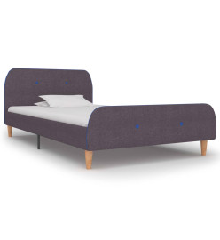 Cadre de lit Taupe Tissu 90 x 200 cm