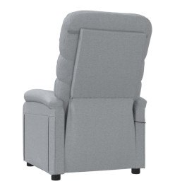 Fauteuil inclinable électrique Gris clair Tissu