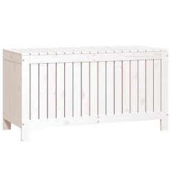 Boîte de rangement de jardin Blanc 115x49x60 cm Bois de pin