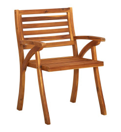 Chaises de jardin 3 pcs Bois d'acacia solide