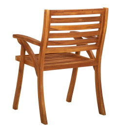 Chaises de jardin 3 pcs Bois d'acacia solide