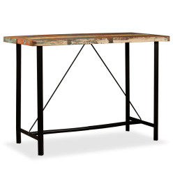 Table de bar Bois massif de récupération 150 x 70 x 107 cm