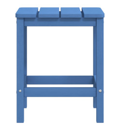 Chaises de jardin Adirondack avec table PEHD Bleu aqua