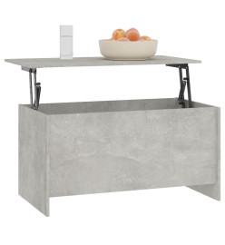 Table basse Gris béton 102x55,5x52,5 cm Bois d'ingénierie