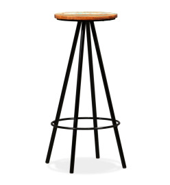 Ensemble de bar 7 pcs Bois massif recyclé