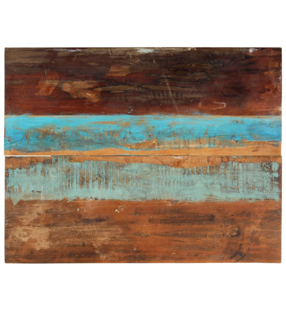 Dessus de table rectangulaire 70x90 cm 15-16 mm Bois récupéré