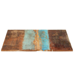 Dessus de table rectangulaire 70x90 cm 15-16 mm Bois récupéré