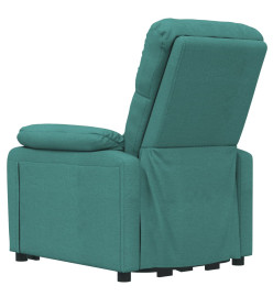 Fauteuil électrique de massage Vert foncé Tissu