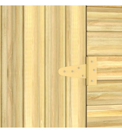 Abri de stockage de jardin 100x110x218 cm Bois de pin imprégné