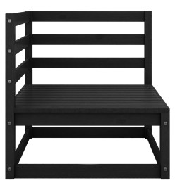 Canapé d'angle de jardin coussins anthracite Bois de pin massif