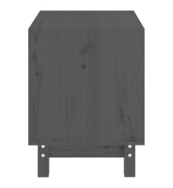 Niche pour chien Gris 50x40x52 cm Bois de pin massif