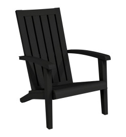 Chaises de jardin Adirondack lot de 2 noir polypropylène