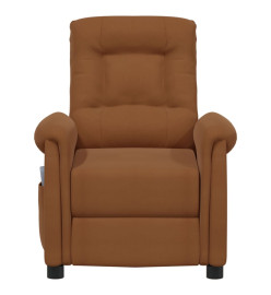 Fauteuil de massage Marron Tissu microfibre