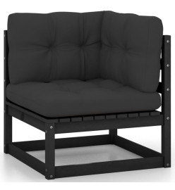 Salon de jardin 8 pcs avec coussins Bois de pin massif