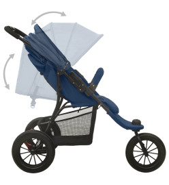 Poussette pour bébé Bleu marine Acier