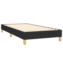 Lit à sommier tapissier avec matelas Noir 90x200 cm Tissu