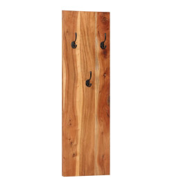 Porte-manteaux muraux 2 pcs 36x3x110 cm Bois d'acacia massif