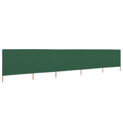 Paravent 5 panneaux Tissu 600 x 80 cm Vert