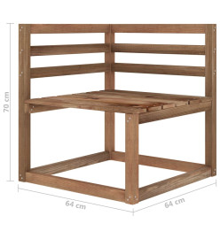 Salon de jardin 8 pcs avec coussins Crème