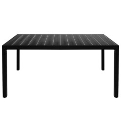 Ensemble de salle à manger de jardin 5 pcs Noir et marron
