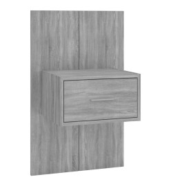 Tête de lit avec armoires Gris sonoma Bois d'ingénierie