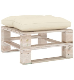 Salon palette de jardin 6 pcs avec coussins bois de pin