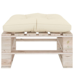 Salon palette de jardin 6 pcs avec coussins bois de pin