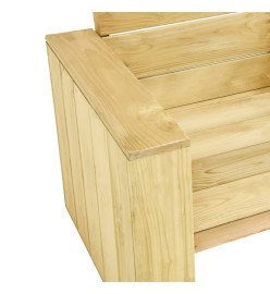 Salon de jardin 3 pcs Bois de pin imprégné