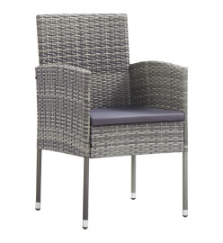 Ensemble de salle à manger de jardin 5 pcs Anthracite