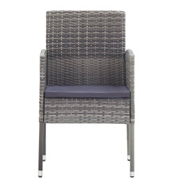 Ensemble de salle à manger de jardin 5 pcs Anthracite