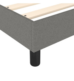 Lit à sommier tapissier avec matelas Gris foncé 160x200cm Tissu