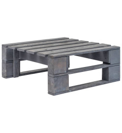 Salon de jardin palette 6pcs avec coussins Pin imprégné de gris