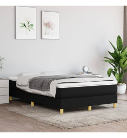 Lit à sommier tapissier avec matelas Noir 120x200 cm Tissu