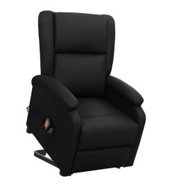 Fauteuil de massage Noir Similicuir