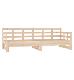 Lit coulissant Bois de pin solide 2x(90x200) cm