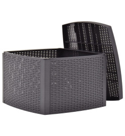 Table d'appoint Mocha 54x54x36,5 cm Plastique