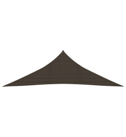 Voile d'ombrage 160 g/m² Marron 4x4x5,8 m PEHD