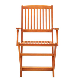 Mobilier à dîner d'extérieur pliable 7 pcs Bois d'eucalyptus